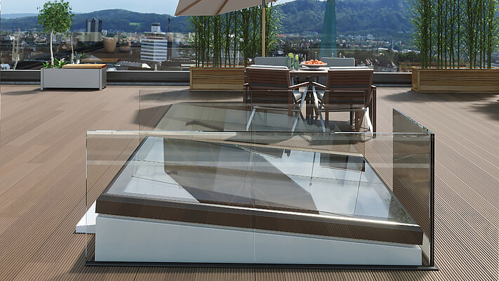 LAMILUX Flat Roof Exit Comfort Square