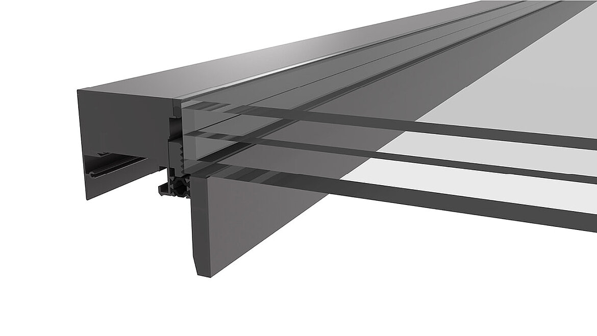 LAMILUX Modular Glass Skylight MS78 Termisk isolerende ruder 3-fold LAMILUX Modular Glass Skylight MS78 Termisk isolerende ruder 3-lag