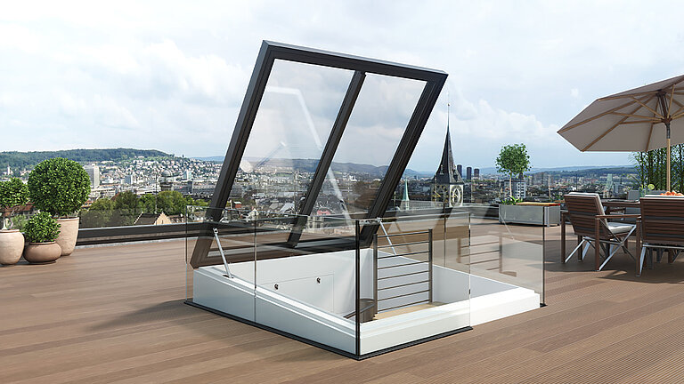 LAMILUX Flat Roof Access Hatch Comfort Square