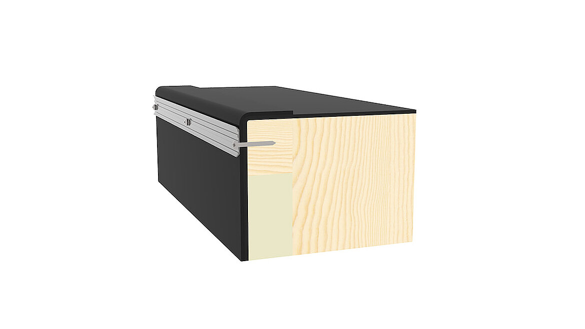 Montering på trækarm Modulært glastag monteret på trækarm